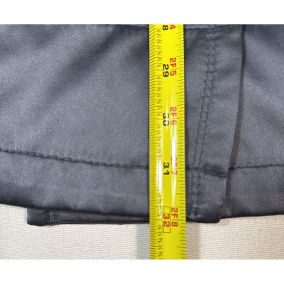 Apt. 9 Satin Trench Coat Women's Large Dark Gray Double Breasted Peacoat Style - Picture 4 of 15